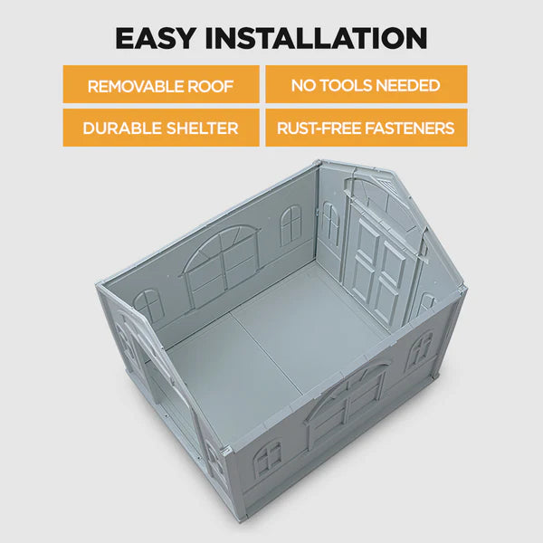 Furbulous Dog House - Indoor Outdoor Heavy Duty Dog Kennel