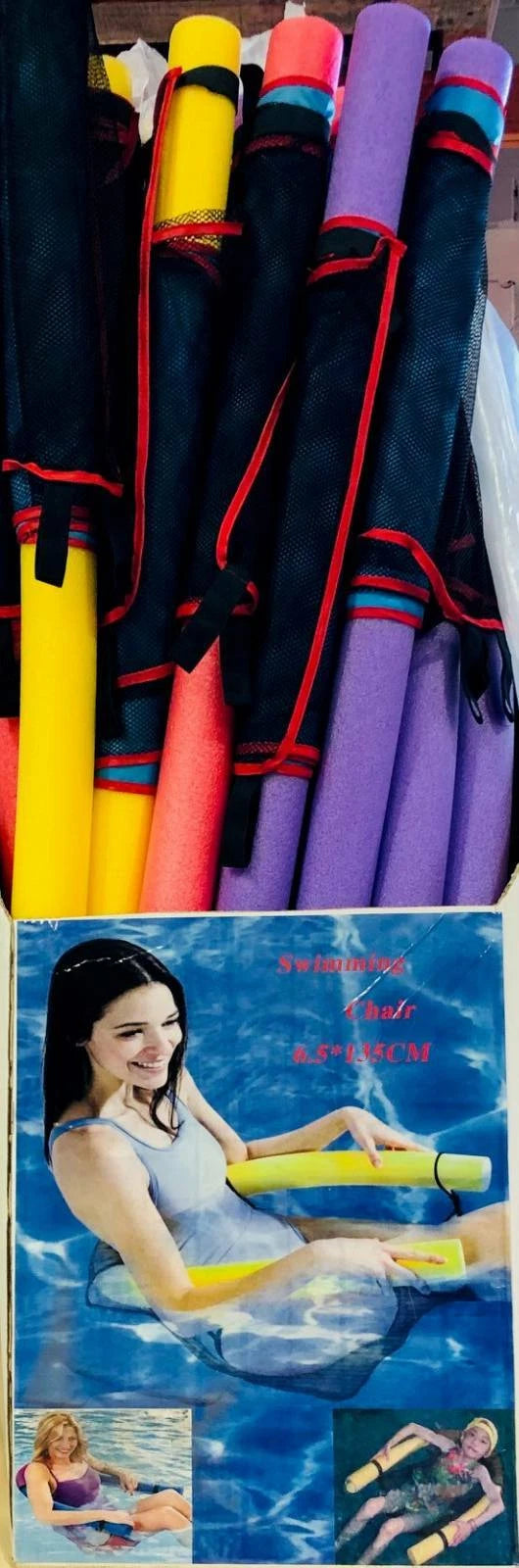 120 x Swimming Pool Noodle Chair seat floating-Swim  Bulk lot sale.